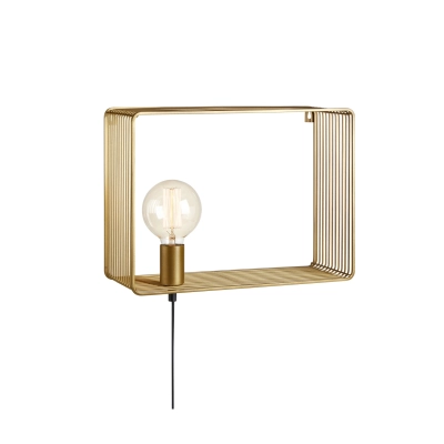 Shelf kinkiet 1xE27 107815 złoty Markslojd