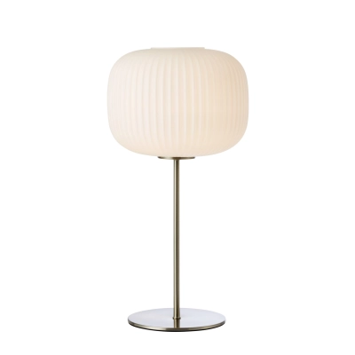 Sober lampka stołowa 1xE27 109007 biała, nikiel satynowy Markslojd