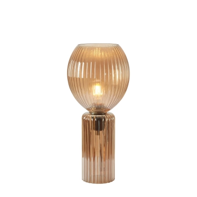 Toulipa lampka stołowa 1xE27 108851 bursztynowa Markslojd