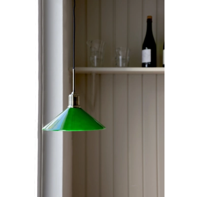 Vela lampa wisząca 1xE27 108868 antyczny mosiądz, zielona