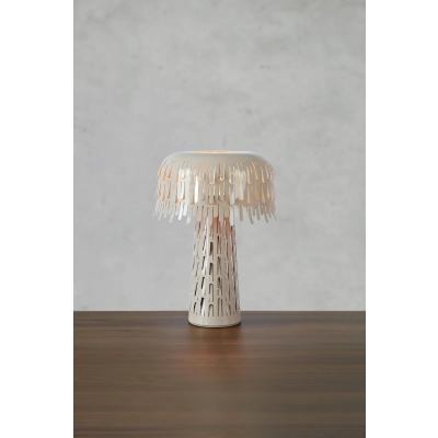 Verbera lampka stołowa 1xE14 109005 szarobrązowa