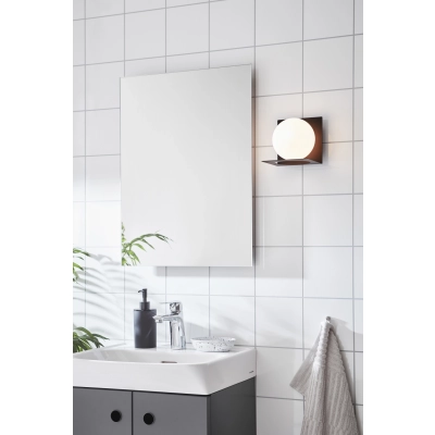 Zenit IP44 kinkiet 1xG9 107495 czarny, biały