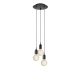 Bronx lampa wisząca 3xE27 108452 czarna Markslojd