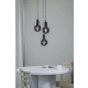 Bronx lampa wisząca 3xE27 108452 czarna