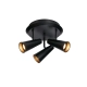 Crest lampa sufitowa 3xGU10 108204 czarna Markslojd
