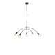 Crux lampa wisząca 5xE27 108282 czarna Markslojd