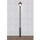 Dandy IP44 lampa słupowa 1xE27 107120 czarna, przezroczysta