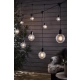 Garden 24 Deco Light Chain 10l IP44 girlanda 10xLED 2,9W 190lm 2100K 108021 czarna, przezroczysta