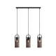 Glory lampa wisząca 3xE27 108219 czarna, dymna Markslojd