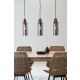 Glory lampa wisząca 3xE27 108219 czarna, dymna