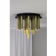 Gocce lampa sufitowa 13xG9 108504 czarna, mosiężna