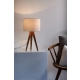 Kullen lampka stołowa 1xE14 104625 dąb, biała