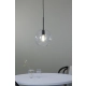 Patera lampa wisząca 1xE27 108506 czarna, przezroczysta
