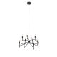 Regent lampa wisząca 12xE14 108107 czarna Markslojd