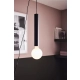 Sencillo lampa wisząca 1xE27 108260 czarna, czarna