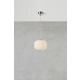 Sober lampa wisząca 1xE27 109008 biała, nikiel satynowy