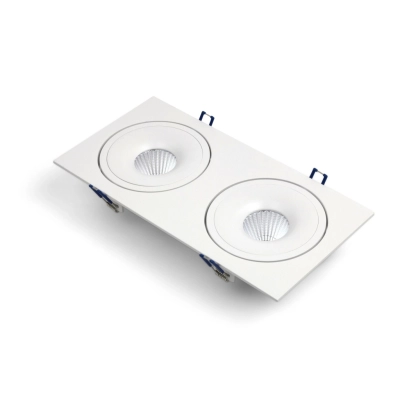 STILLO SQ DUE LED 2x15W lampa wpuszczana biała podwójna Home&Decor Oxy LED