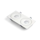 STILLO SQ DUE LED 2x8W lampa wpuszczana biała podwójna Home&Decor Oxy LED